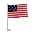 American Flag w/ Car Clip
